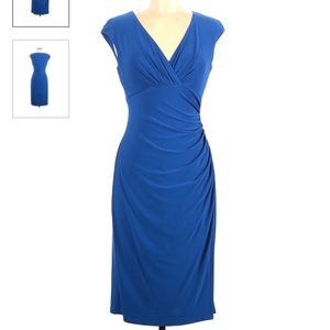 Ralph Lauren Blue Knee Length Cocktail Dress